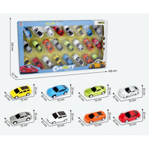 Toys-shop Choice Die Cast Playset With 24 Alloy Cars JC097402 6990620974024
