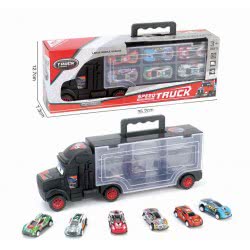 Toys-shop Choice Free Wheel Tow Truck With 6Pcs Car JI046365 6990620463658