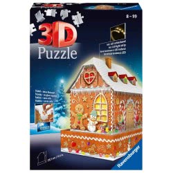 Ravensburger 3D Puzzle Midi 216 Τεμ. Gingerbread Σπιτάκι 11237 4005556112371