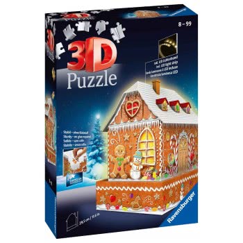 Ravensburger 3D Puzzle Midi 216 Pcs Gingerbread House 11237 4005556112371