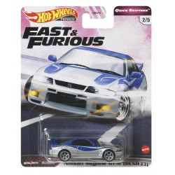 Mattel Hot Wheels The Fast And The Furious Premium - Nissan Skyline Gt-R (Bcnr33) Real Riders GBW75 / GJR79 887961816785