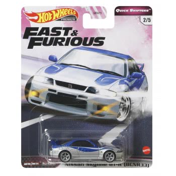 Mattel Hot Wheels The Fast And The Furious Premium - Nissan Skyline Gt-R (Bcnr33) Real Riders GBW75 / GJR79 887961816785