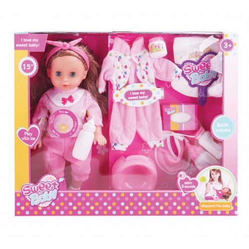 Toys-shop Choice Sweet Baby Κούκλα Με Ρούχα Και Αξεσουάρ JO109858 6990620098584