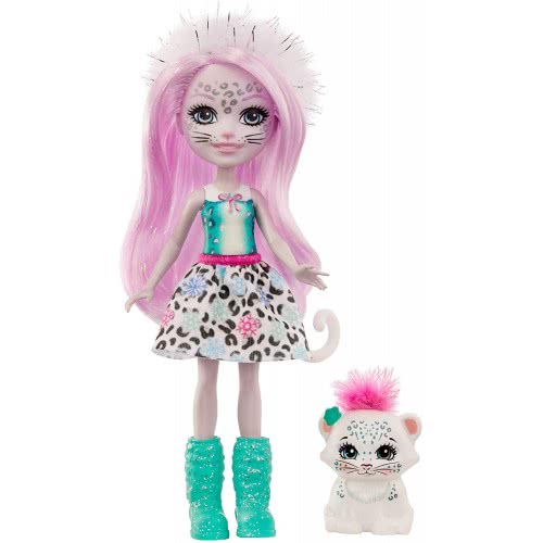 Mattel Enchantimals Sybill Snow Leopard And Flake Dolls FNH22 / GJX42 887961819861