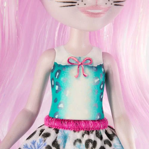 Mattel Enchantimals Κούκλα Ζωάκι Και Φιλαράκι Sybill Snow Leopard And Flake FNH22 / GJX42 887961819861