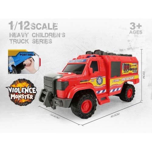Toys-shop Choice Friction Fire Engine Jeep In Scale 1:12 JA093952 6990620939528