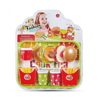Toys-shop Choice Food Fun Dish With Fast Food JU054236 JU054822 6990620542360