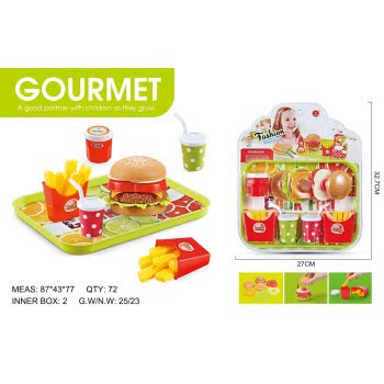 Toys-shop Choice Food Fun Dish With Fast Food JU054236 JU054822 6990620542360