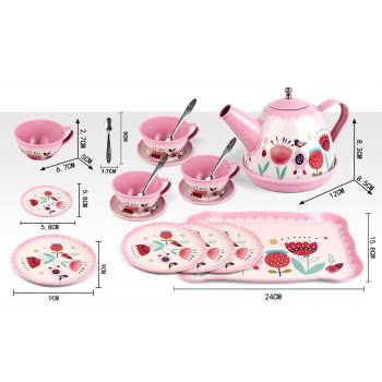 Toys-shop Choice Boutique Tea Set Metal JU052730 6990620527305