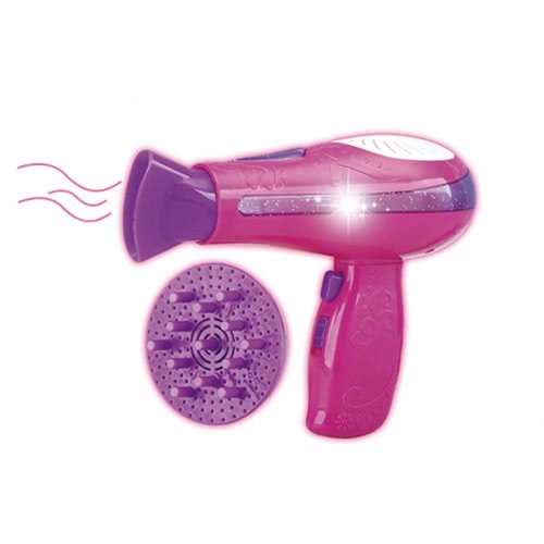 Toys-shop Choice B/O Hair Dryer With Light And Blow (2*AA Included Battery) JX042055 6990620420552