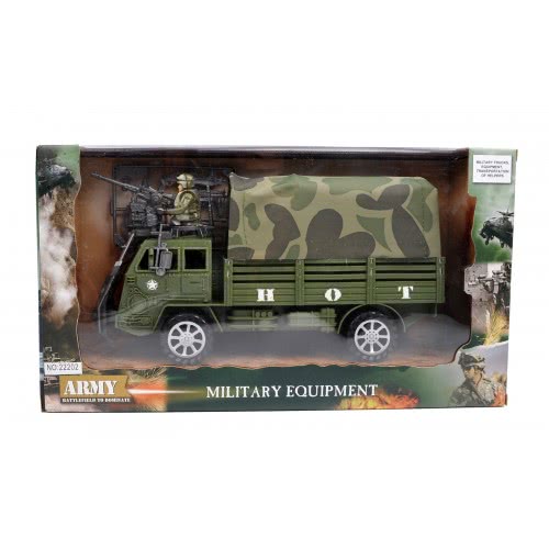 Toys-shop Choice Military Equipment Στρατωτικό Φορτηγό Friction Με Πολυβόλο JY056517 6990620565178