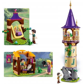LEGO Disney Princess Rapunzel Tower Castle Playset With 2 Mini Dolls From Tangled Movie 43187 5702016907803
