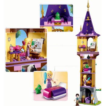 LEGO Disney Princess Rapunzel Tower Castle Playset With 2 Mini Dolls From Tangled Movie 43187 5702016907803