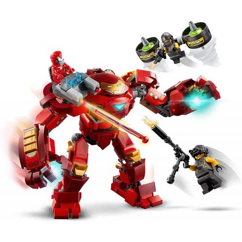 LEGO Marvel Avengers Iron Man Hulkbuster Vs. A.I.M. Agent, Posable Mech Action Figure 76164 5702016757644