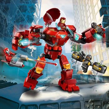 LEGO Marvel Avengers Iron Man Hulkbuster Vs. A.I.M. Agent, Posable Mech Action Figure 76164 5702016757644