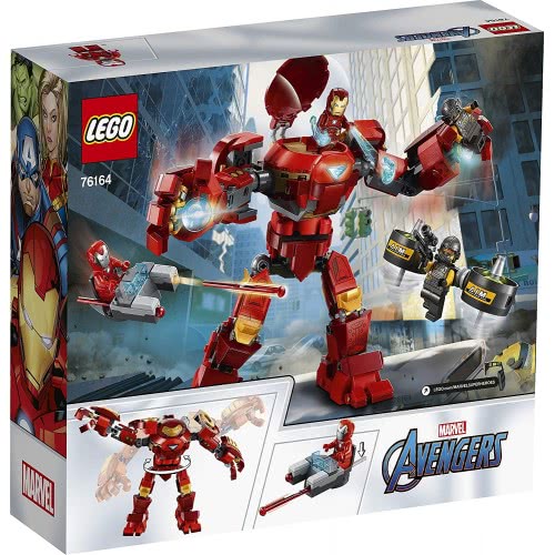LEGO Marvel Avengers Iron Man Hulkbuster Vs. A.I.M. Agent, Posable Mech Action Figure 76164 5702016757644