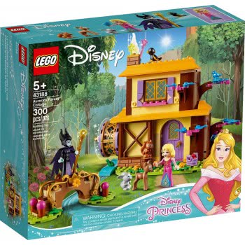 LEGO Disney Princess Aurora Forest Cottage Sleeping Beauty Playset With Maleficent Minifigure And Animal Figures 43188 570201690