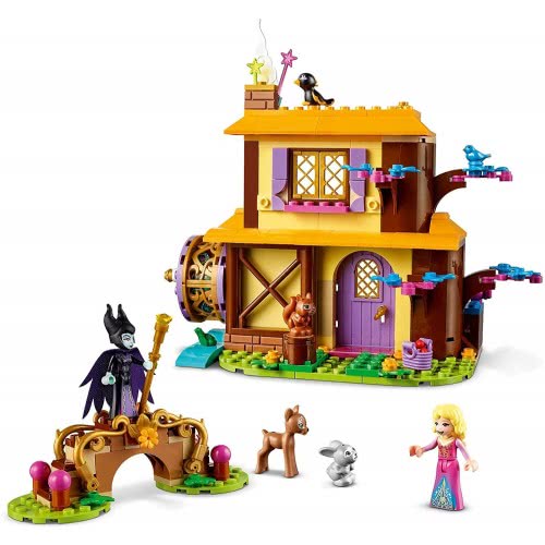 LEGO Disney Princess Aurora Forest Cottage Sleeping Beauty Playset With Maleficent Minifigure And Animal Figures 43188 570201690