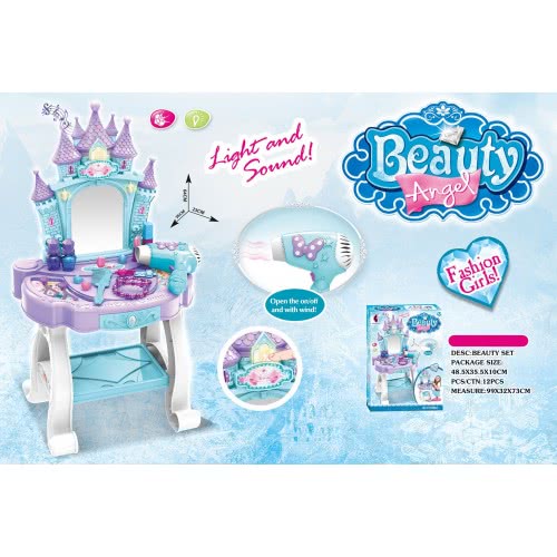 Toys-shop Choice Dream Castle Dressing Table With Light K Music (3*AA Not Include) JB063469 6990620634690