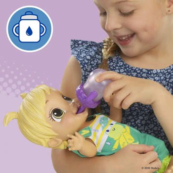 Hasbro Baby Alive Baby Gotta Bounce Doll, Frog Outfit, Bounces With 25+ SFX And Giggles E9427 5010993723089