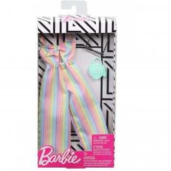 Mattel Barbie Fashion Βραδινά Σύνολα Rainbow-Striped Jumpsuit Με 2 Αξεσουάρ FND47 / GHW76 887961804553