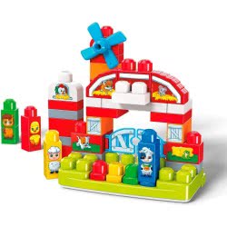 MEGA First Builders Musical Farm With Big Building Blocks, Building Toys For Toddlers (46 Pieces) GCT50 887961734331