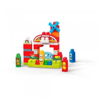 MEGA First Builders Musical Farm With Big Building Blocks, Building Toys For Toddlers (46 Pieces) GCT50 887961734331