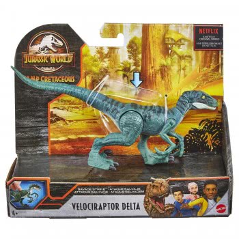 Mattel Jurassic World Camp Cretaceous Isla Nublar Savage Strike Velociraptor Delta GCR54 / GNJ20 887961871524
