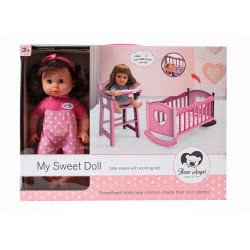OEM My Sweet Doll Κούκλα 36Εκ Με Κρεβατάκι JO108413 6990620084136