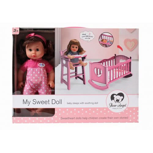 OEM My Sweet Doll 36Cm With Bed With IC (3*AG13 Included Battery) JO108413 6990620084136