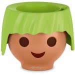 Lechusa Playmobil OJO Self Watering Planter Small Flower Plant Pot Indoor Table Planter Without Drainage Hole Poly Resin Apple 1