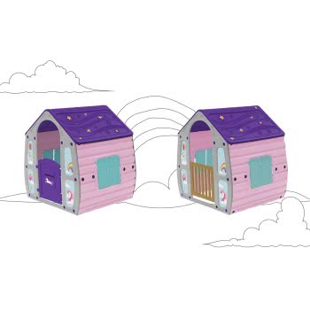 Skorpion Wheels Παιδικό Σπιτάκι Κήπου Unicorn Magical House Μωβ 52623561 7290017097688