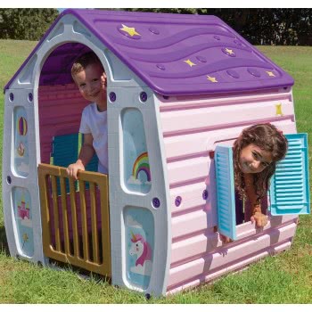 Skorpion Wheels Παιδικό Σπιτάκι Κήπου Unicorn Magical House Μωβ 52623561 7290017097688
