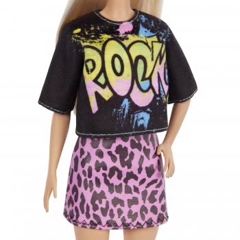 Mattel Barbie Fashionistas Original Blonde Doll With Dress Rock FBR37 / GRB47 887961899986