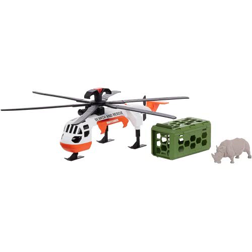 Mattel Rescue Adventure Set Με Ελικόπτερο Διάσωσης Άγριων Ζώων - Safari GMH68 / GMH70 887961854923