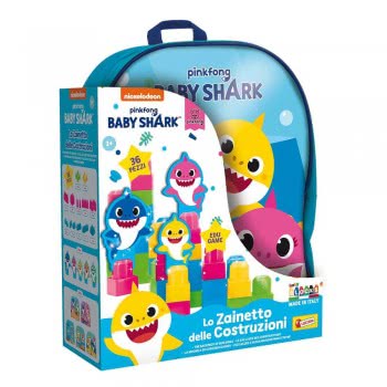 Lisciani Baby Blocks With Backpack Baby Shark 36Pcs 83770 8008324083770