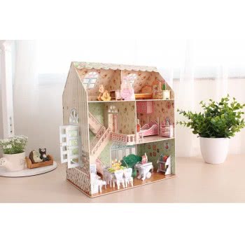 cubicfun 3D Puzzles For Kids Dollhouse With Furniture For Kids Girls 8 9 10 Years Old, 160 Pieces P645h 6944588206451