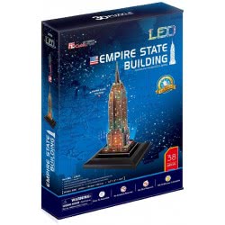 cubicfun Empire State Building New York USA 3D LED Puzzle L503h 6944588205034