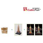 cubicfun Empire State Building Στη Νέα Υόρκη Των ΗΠΑ 3D LED Παζλ L503h 6944588205034