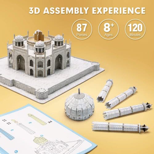 cubicfun 3D Jigsaw Puzzles For Adults Kids National Geographic Taj Mahal DS0981h 6944588209810