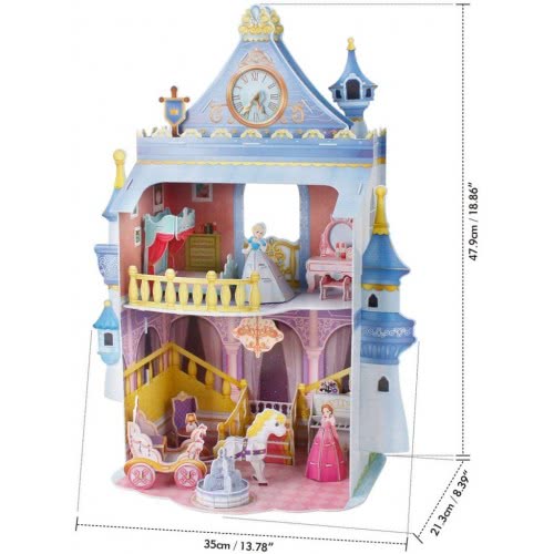 cubicfun Fairytale Castle 3D Παζλ 81 Pieces P809h 6944588208097
