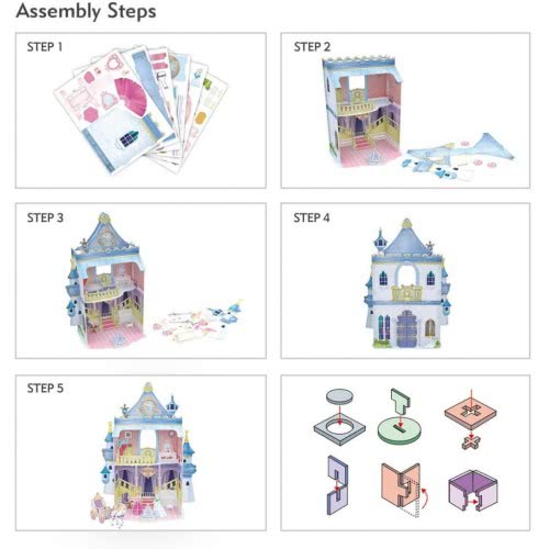 cubicfun Fairytale Castle 3D Παζλ 81 Τεμαχίων P809h 6944588208097