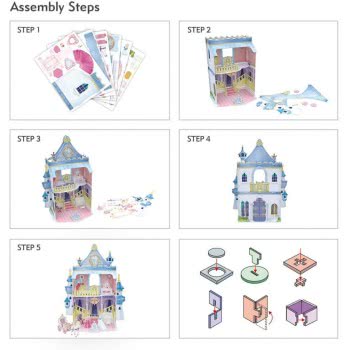 cubicfun Fairytale Castle 3D Παζλ 81 Pieces P809h 6944588208097