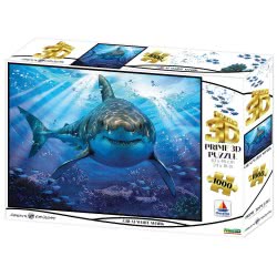 prime3d 3D Puzzle 1000 Howard Robinson - Great White Shark 16001 670889160012