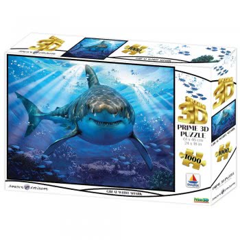 prime3d 3D Puzzle 1000 Howard Robinson - Great White Shark 16001 670889160012