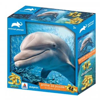 prime3d 3D Puzzle 48 Animal Planet - Dolphin 13671 670889136710
