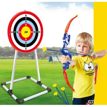 Toys-shop Choice Bow, Arrows And Dart With Base JS066564 6990620665649