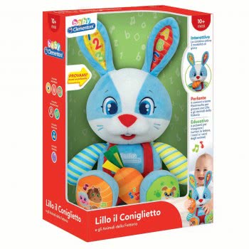 Clementoni Baby Educational Baby Toddler Interactive Plush Rabbit For 10+ Months 1000-63565 8005125635658