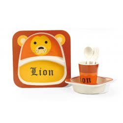 Toys-shop Choice Bamboo Kids Meal Set 5Pcs In 6Asst JU051529 6990620515296
