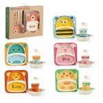 Toys-shop Choice Bamboo Kids Σετ Φαγητού 5Τεμ Σε 6 Σχέδια JU051529 6990620515296